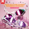 Multi-coloured Waterproof and Anti-fogging Swimming Goggles in Small Frames for Men and Women. 3