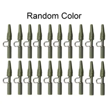 

20pcs Quick Change Safety Lead Clip & Tail Rubbers Cone Carp Fishing Tackle Kits Wire Holder Gadgets Fixed Fastening Fish Line