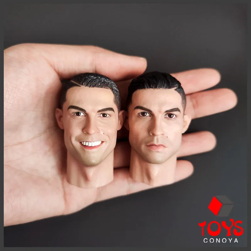 クリスティアーノロナウド落ち着いた笑顔ver、男性用1:6ヘッド