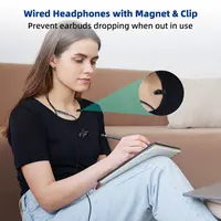USB Wired Stereo Headphones for PC/Laptop 7.5FT Computer Magnetic Earbuds with Microphone Mute Control Noise Canceling Earphones - Image 3