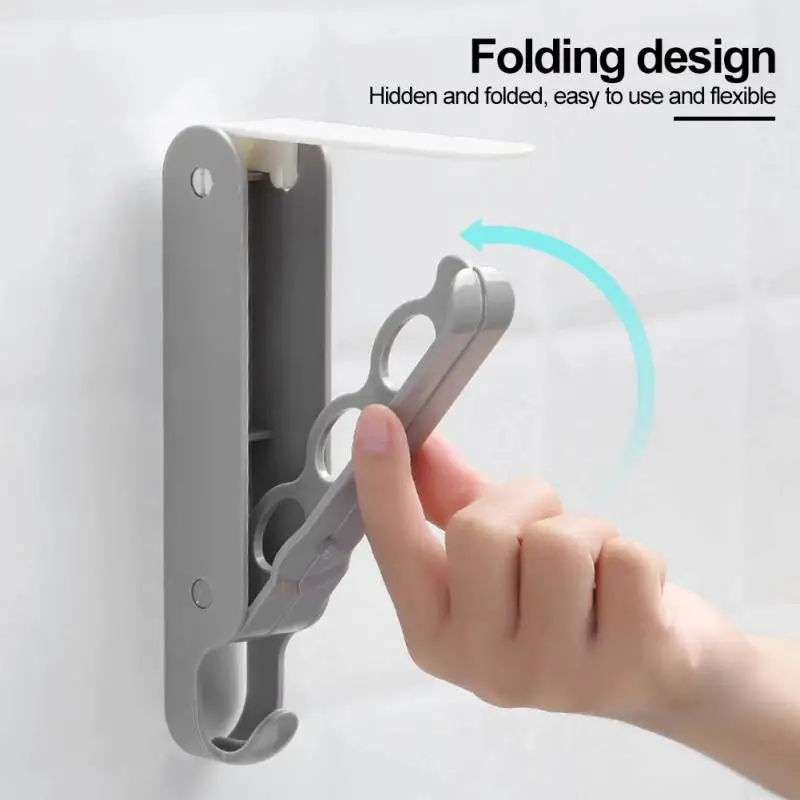 

Folding Magic Hanger Drying Rack Multi-function Hooks Clothes Hanger Organizer Space Saving Hanger Scarf Clothes Storage Movable