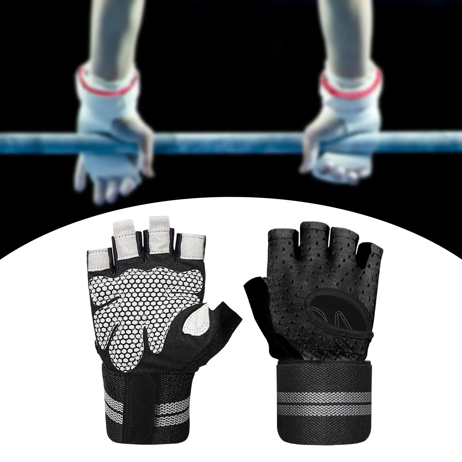 Half Finger Gloves Fitness Gloves Biking Gloves, Cycling Gloves, Weight Lifting Workout Gloves for Workout, Gym Camping