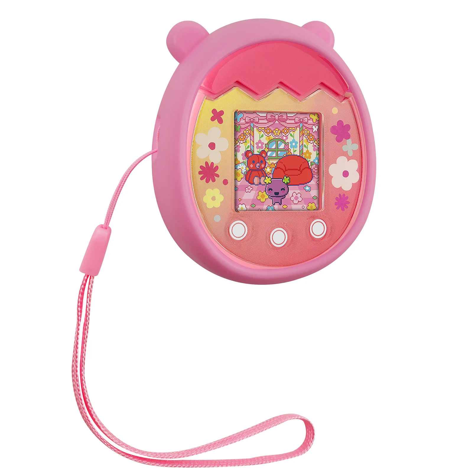 Silicone Cover Case For Tamagotchis Pix Cute Cartoon Protective Cover Waterproof Anti-Fall Cartoon Pattern For Tamagotchipix