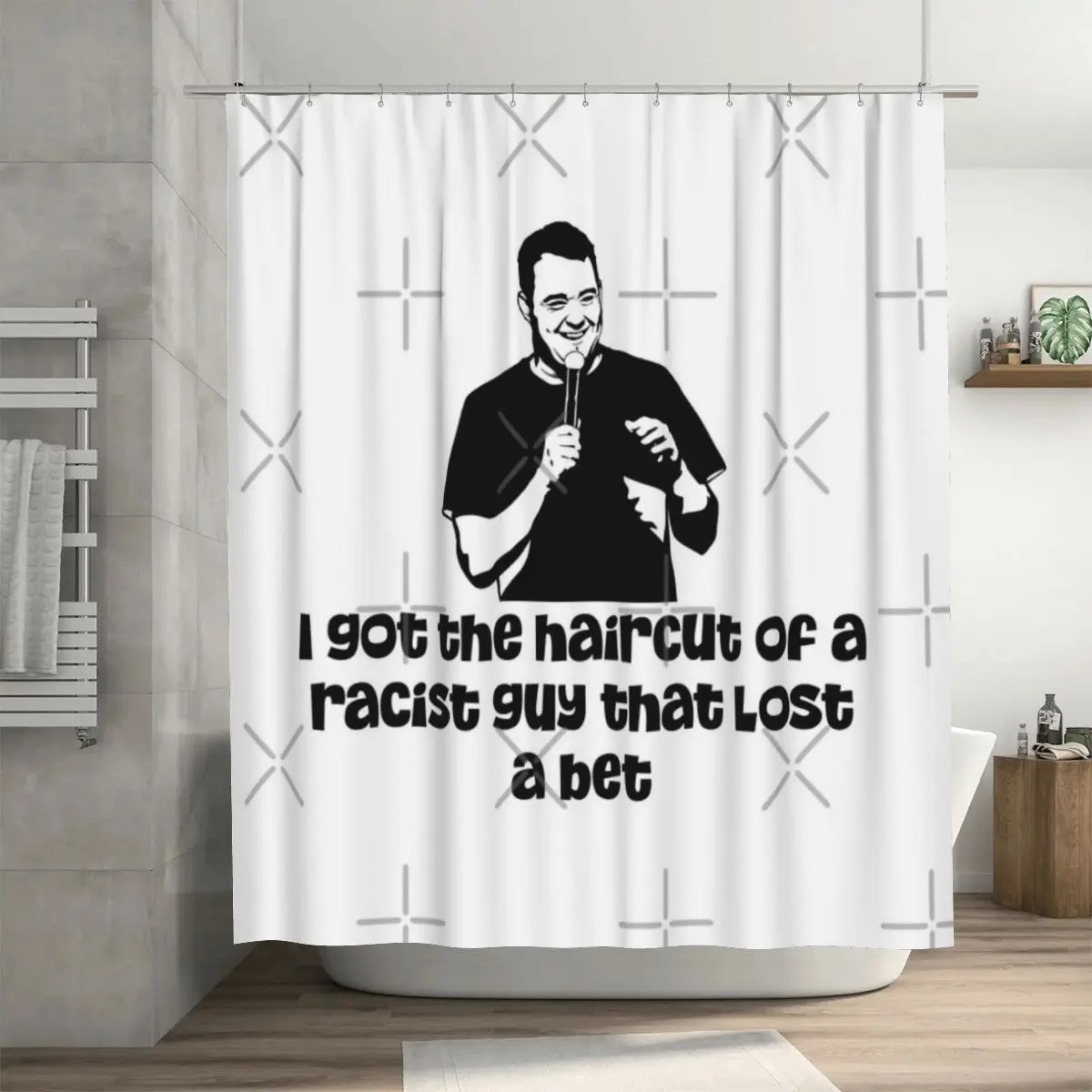 

Занавеска для душа с рисунком Шейн Гиллис, 72x72 дюйма, с крючками