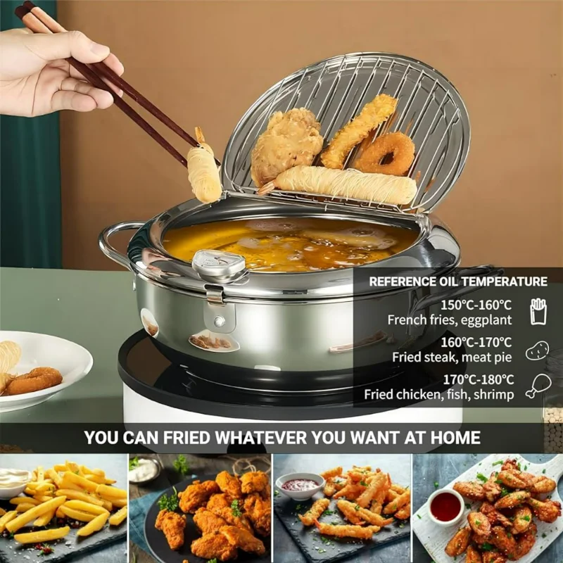 oked, crispy fried foods every time. Ideal for home cooks and professional chefs alike, this durable sleek deep fryer is a m