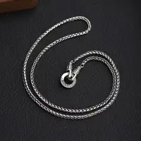 Nouveau collier en argent Sterling 925, chaîne tissée pour hommes et femmes, chaîne de clavicule à la mode, bijoux cadeau de fête de mariage 4