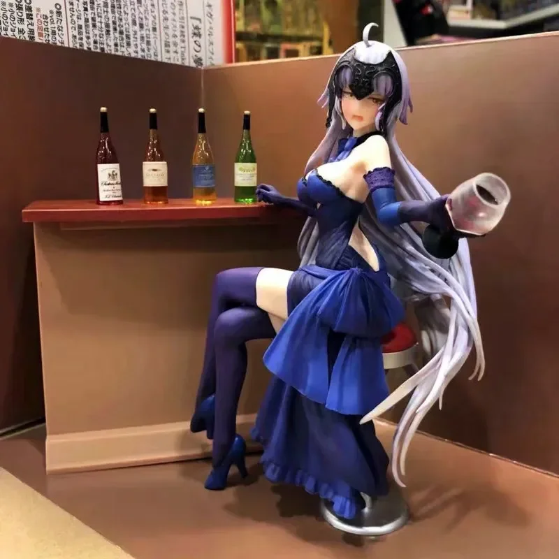 

18cmFate/stay Night Anime Figure Premium Edition Holy Night's Supper Bar Saint Drunk Joan of Arc with Bar Clothes Model Gift Toy