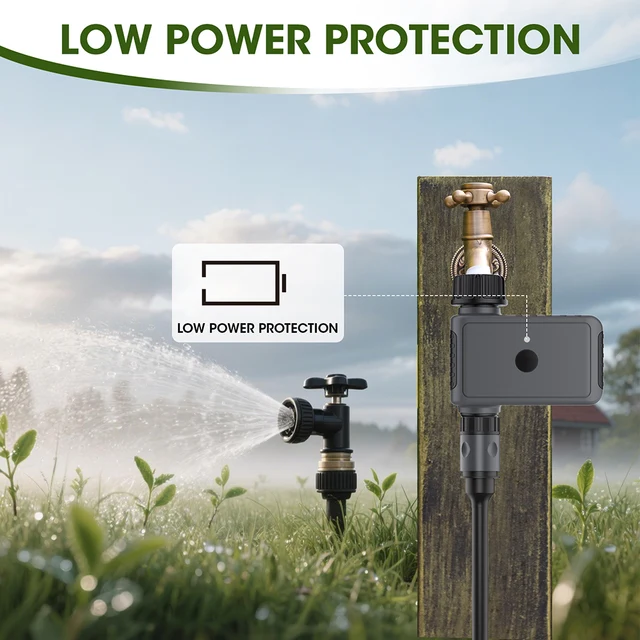 Intelligent Irrigation Timer Remote Control Sprinkler Timer 1 Outlet Automatic Garden Water Timer Irrigation Watering System 4