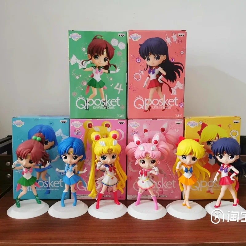 Оригинальная фигурка аниме Bandai Qposket Сейлор Мун ПВХ модель куклы милые моряки на свадебном платье Принцесса Zanidi кукла подарок для девочки