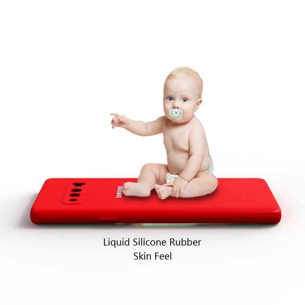 High-Quality Soft-Touch Silicone Protective Case for Samsung Galaxy S10 Series