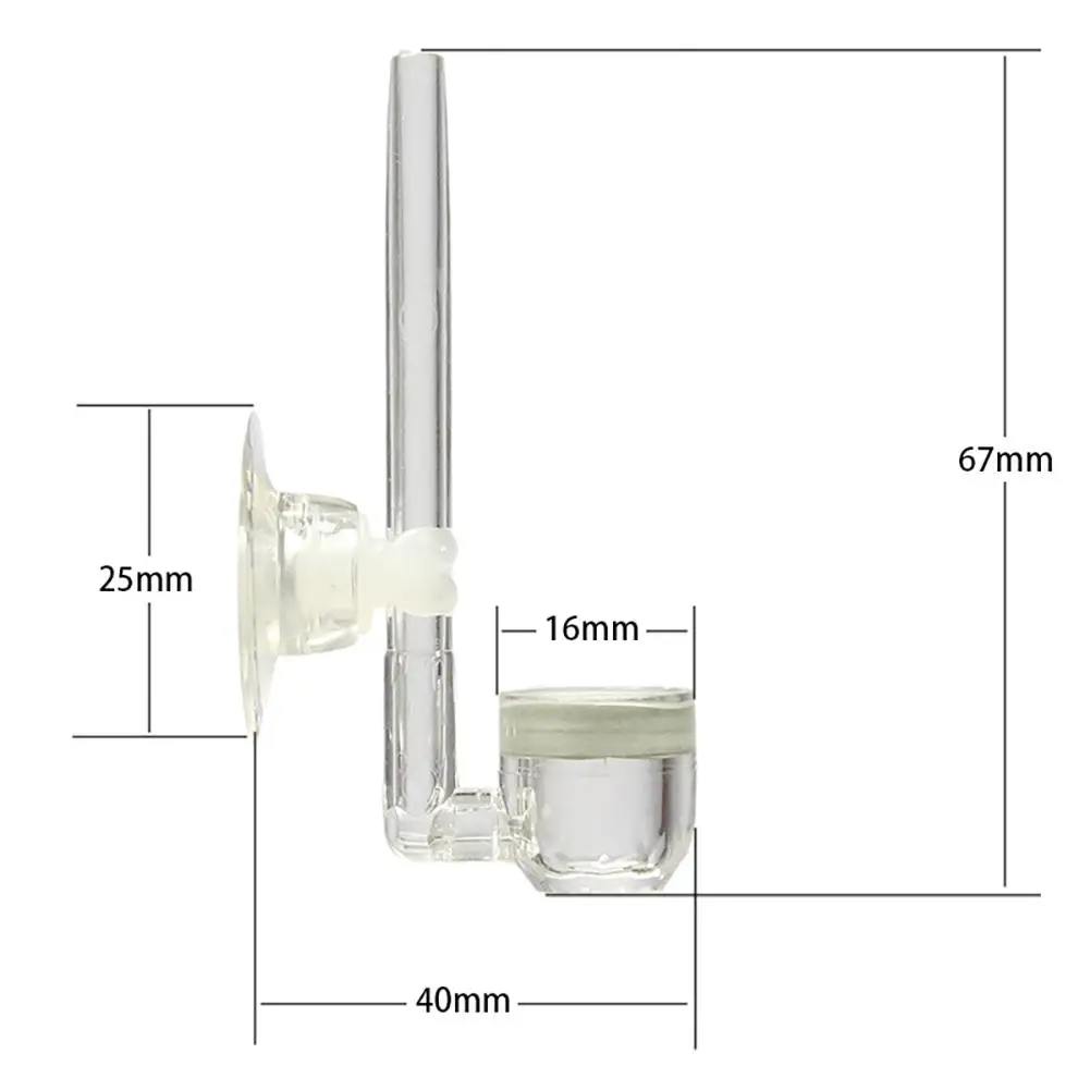 Transparent Fish Tank Co2 Refiner Acrylic U Shape Mini Atomizer Co2 Diffuser Fishing Equipment Aquarium Accessories images - 6