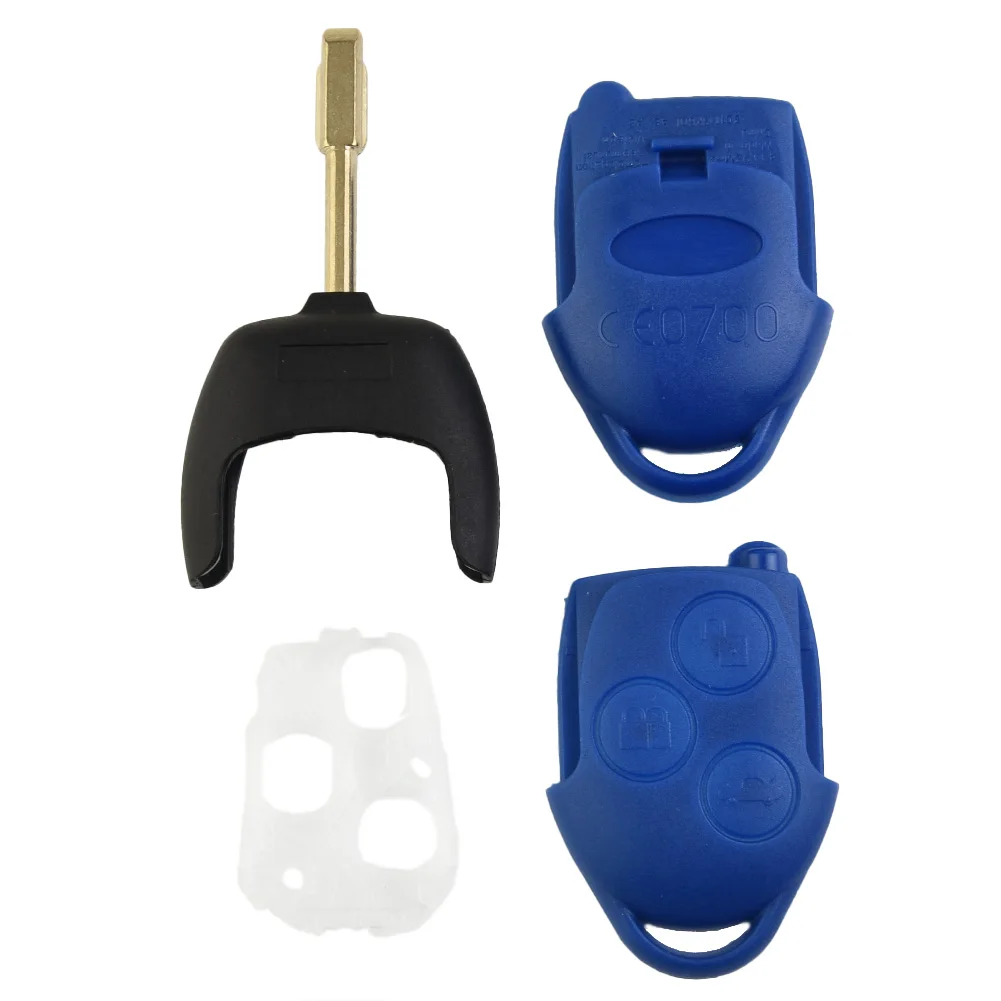 

Brand New Durable High Quality New Key Fob Case Remote Cover 2006-2014 BLUE Parts 3 Button Accessories Fittings