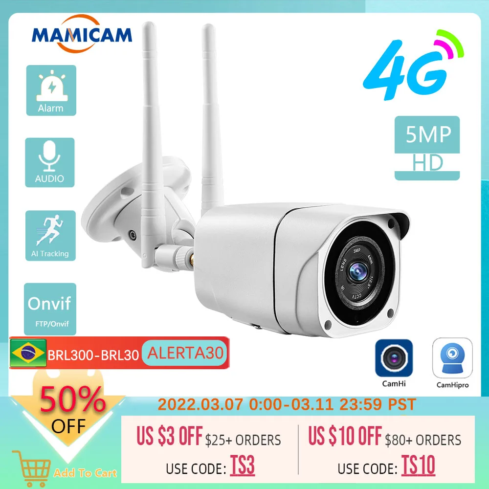 Kamera monitorująca wideo 5MP z kartą Sim 4G 3G WIFI ochronny zabezpieczający zewnętrzny widecam CCTV Onvif noktowizor IP66 Camhi 1 Kamera monitorująca wideo 5MP z kartą Sim 4G 3G WIFI ochronny zabezpieczający zewnętrzny widecam CCTV Onvif noktowizor IP66 Camhi 1