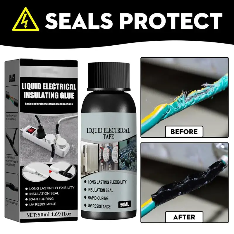 Adesivo Isolante Liquido Impermeabile Resistenza Alle Alte Temperature Super Colla Anti Uv Bordo Della Lampada Isolamento Sigillante Elettrico