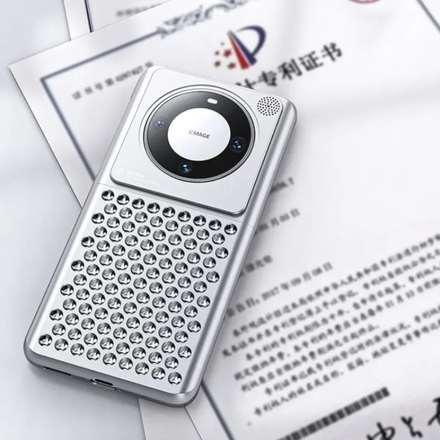 Aromatherapy Phone Case For Huawei Mate 60 50 Pro Frameless Aluminum Alloy Metal Bumper Shockproof Anti-scratch Cooling Cover