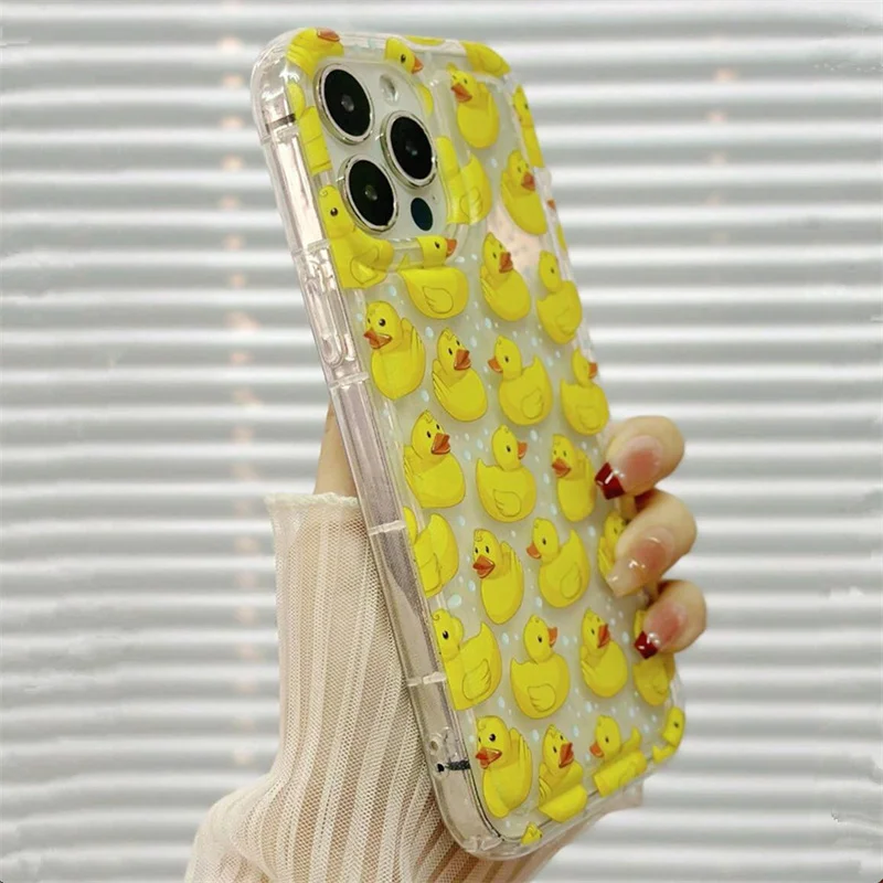 Yellow Duck Painted TPU Phone Case Cover