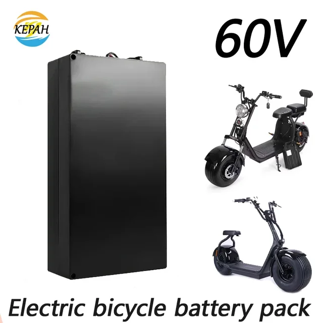 Batterie pour moto électrique Harley Two Theeled, 60V, 20Ah, 30Ah, 18650, batteries au lithium, étanches, pour scooter pliable Citycoco 1