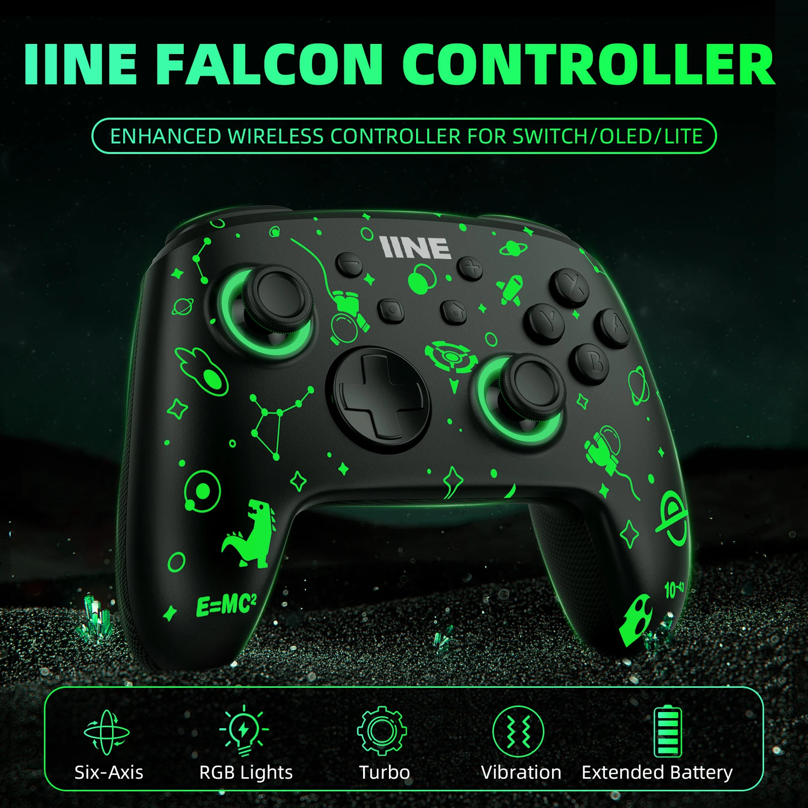 IINE   Ʈѷ ũ  NFC Amiibo ȣȯ ٵ ġ, ġ OLED PC 