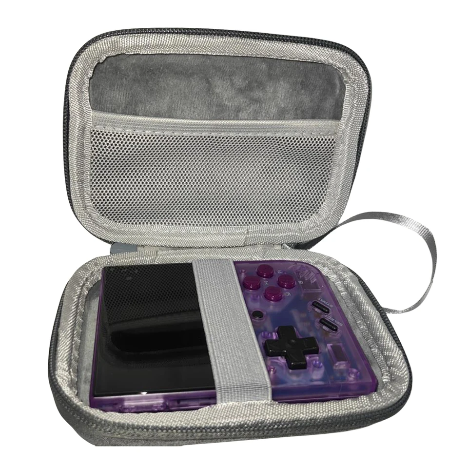 Hartschalen-EVA-Koffer Für R36S/R35S Handheld-Konsole – Wasserdicht, Stoßfest, Mit Tragegriff & Netztasche