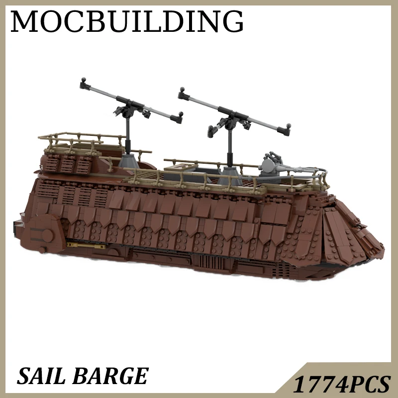 

Barge Spaceship MOCBUILDING Blocks Bricks Display Model Construction Toys Christmas Present Birthday Gift