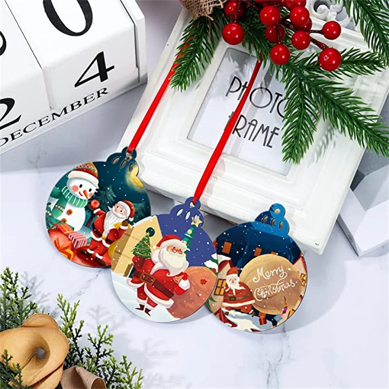 Buy Wholesale China Wood Slice Ornament Double Sided Sublimation Ornaments  Christmas Adornment Manufacturer & Sublimation Mdf Blank at USD 0.44