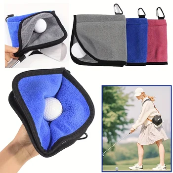 Golf Ball Cleaning Towel with Hook 1