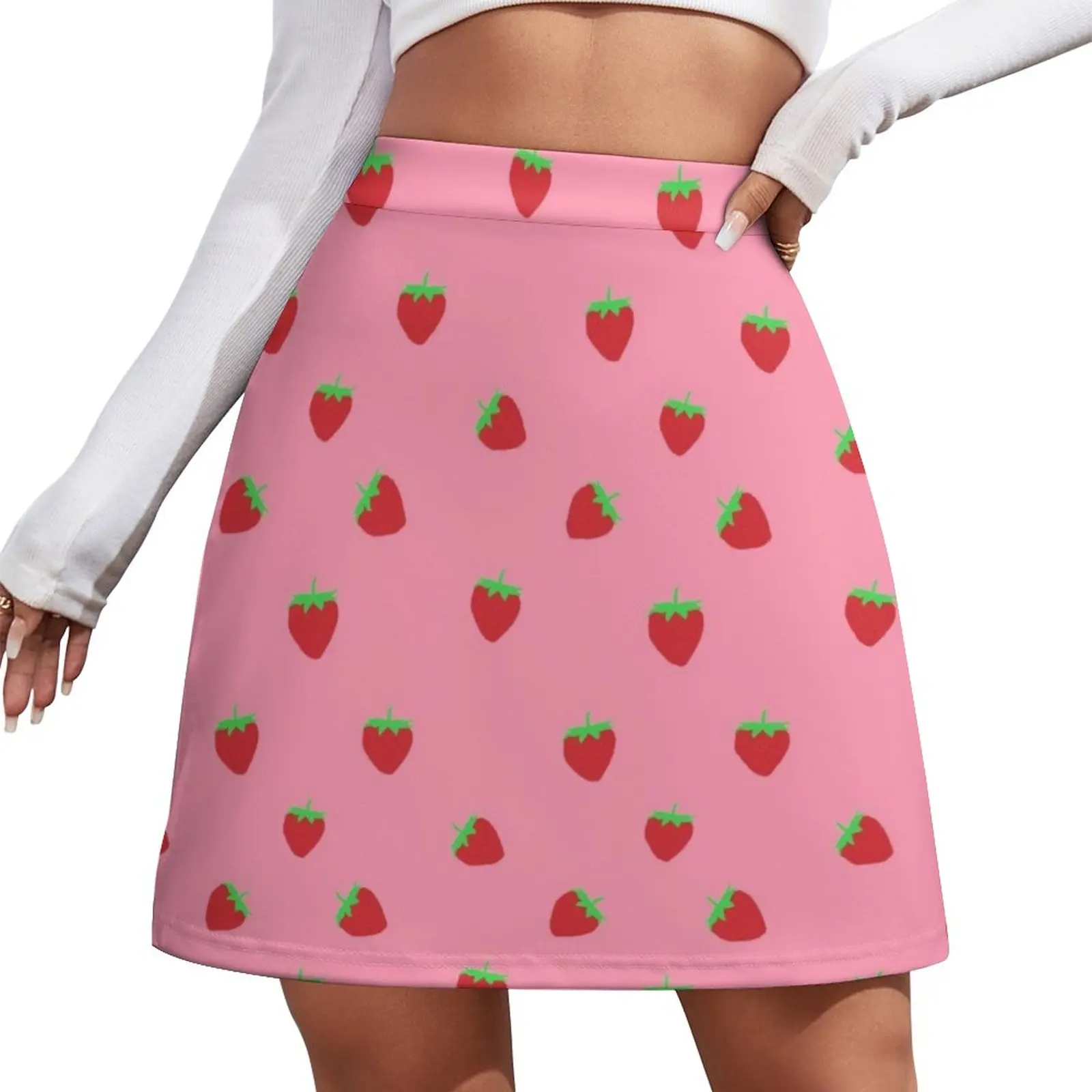 strawberry Mini Skirt summer dresses for women 2023 Miniskirt festival outfit women korean style clothing