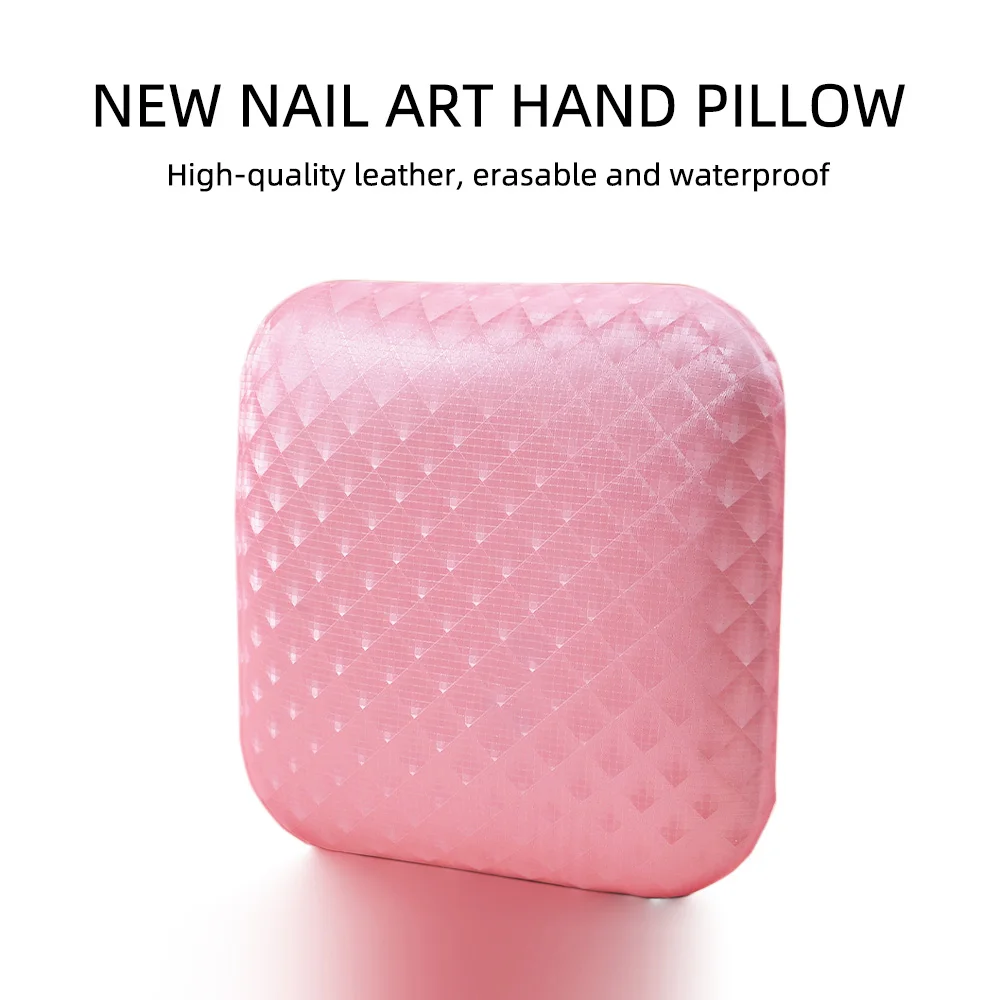 

Pink square Soft Elbow Rest for Nail Arm Pillow Stand Manicure Table Mat Cushion Palm Rest Sponge Holder Desk Profesosional Tool