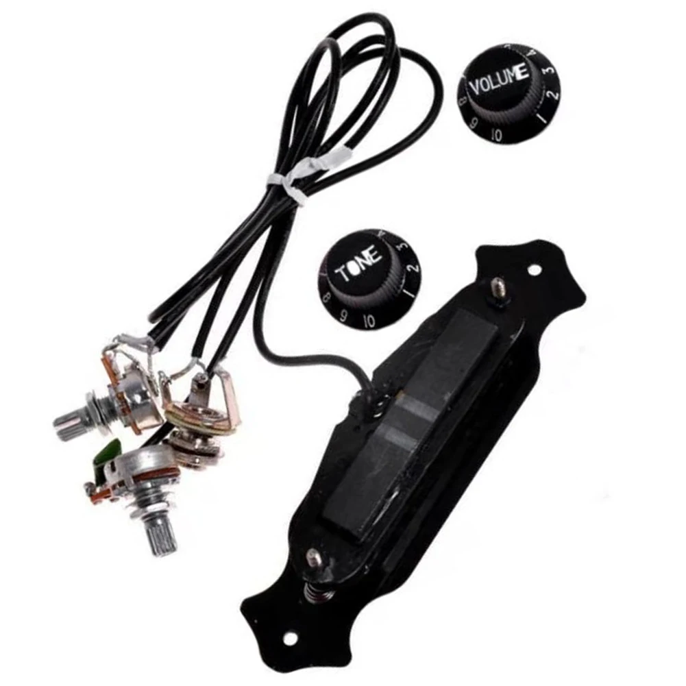 Pickup Per Chitarra 6 Corde Foro Sonoro Amplificatore Per Trasduttore Per Chitarra Chitarra Acustica Folk Pick Up Con Controller Del Volume Del Tono
