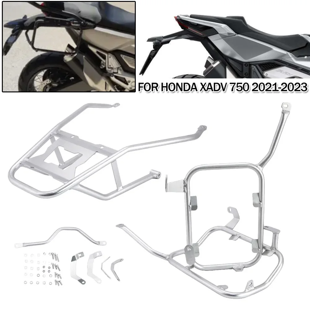 

For Honda X-ADV750 XADV 750 XADV750 2021 2022 2023 Motorcycle Stainless Steel Panniers Rack Rear Topcase Luggage Bracket Support