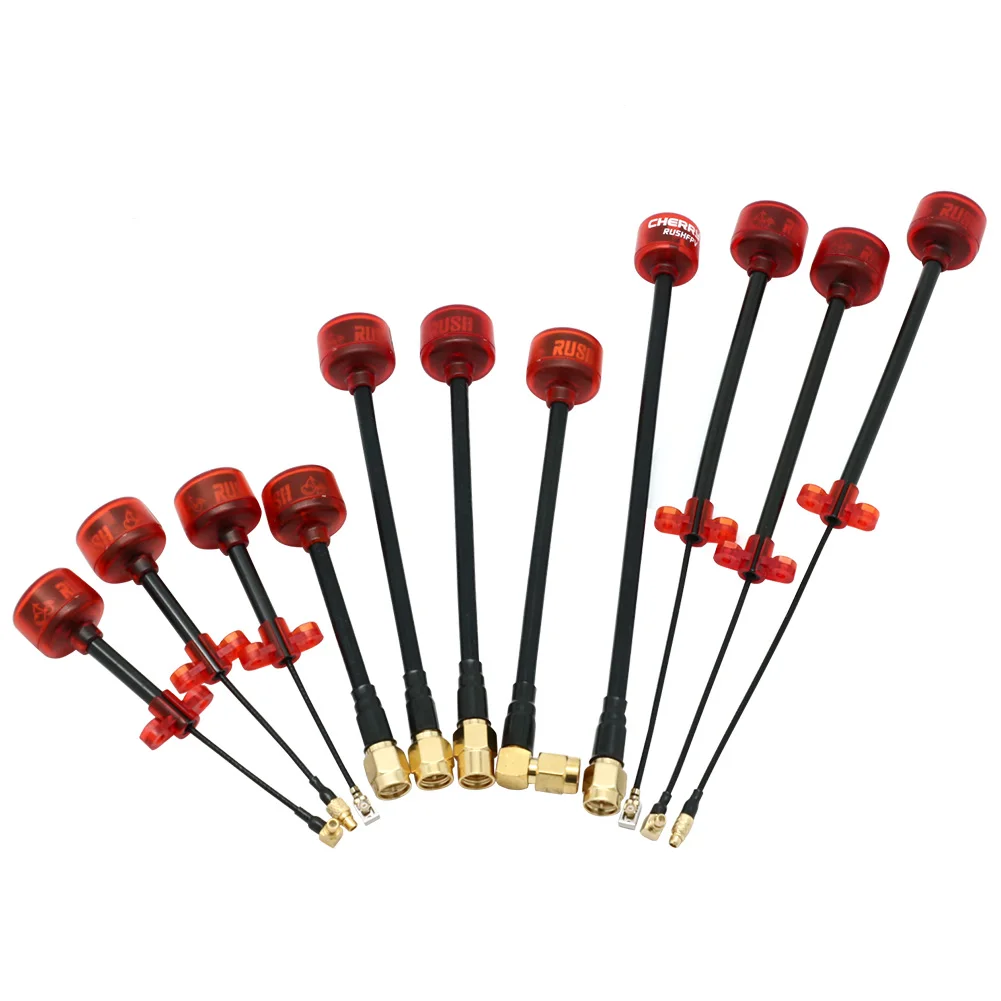 Description Picture 4 of itemRush Cherry 5.8G 1.2dBi LHCP/RHCP FPV Antenna SMA MMCX UFL IPEX Long Range Antenna Cherry STUBBY FPV Antenna For Racing Drone