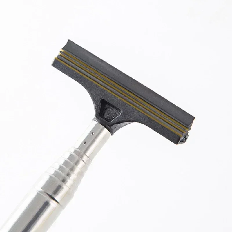 Telescopic Rearview Mirror Retractable Double-side Rod Window Cleaner Squeegee Wiper Brush Glass Cleaning Tool Car Accesories