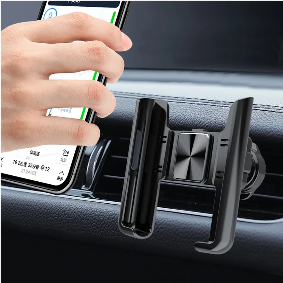 

Car Mobile Phone Holder 360 Degree Rotation Universal Cell Phone Holder Gravity Auto Air Phone Holder Vent Clip Mount Support GP