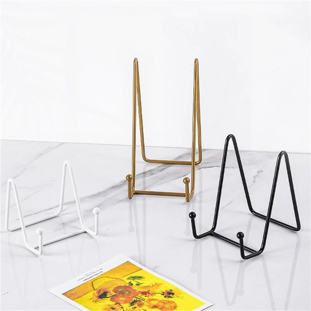 Iron Art Display Stands Storage Rack Metal Easel Plate Shelf Holder Display  Stands for Picture Plate Book Photo Artistic - AliExpress