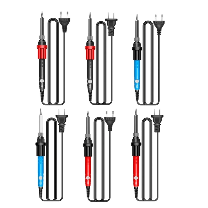 

Ergonomic SL104 Soldering Iron Set Comfortable Grip Easy Operation for Multiple Attachments Electric Welding Tool
