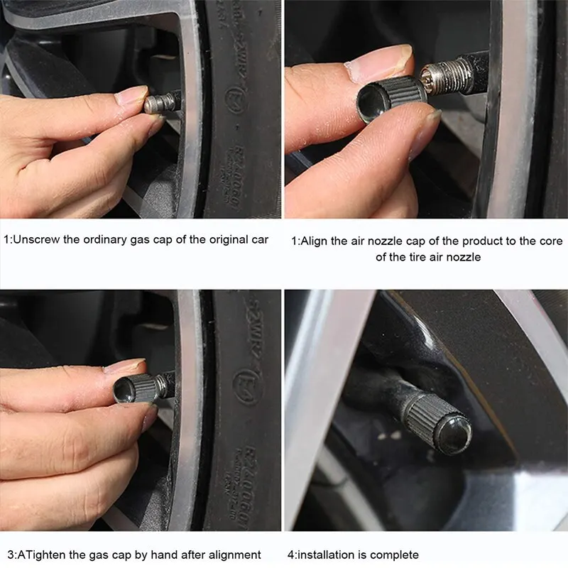 10pcs Tire Valve Caps Car Tyre Rim Stem Covers Universal for Motorcycle Bicycle
