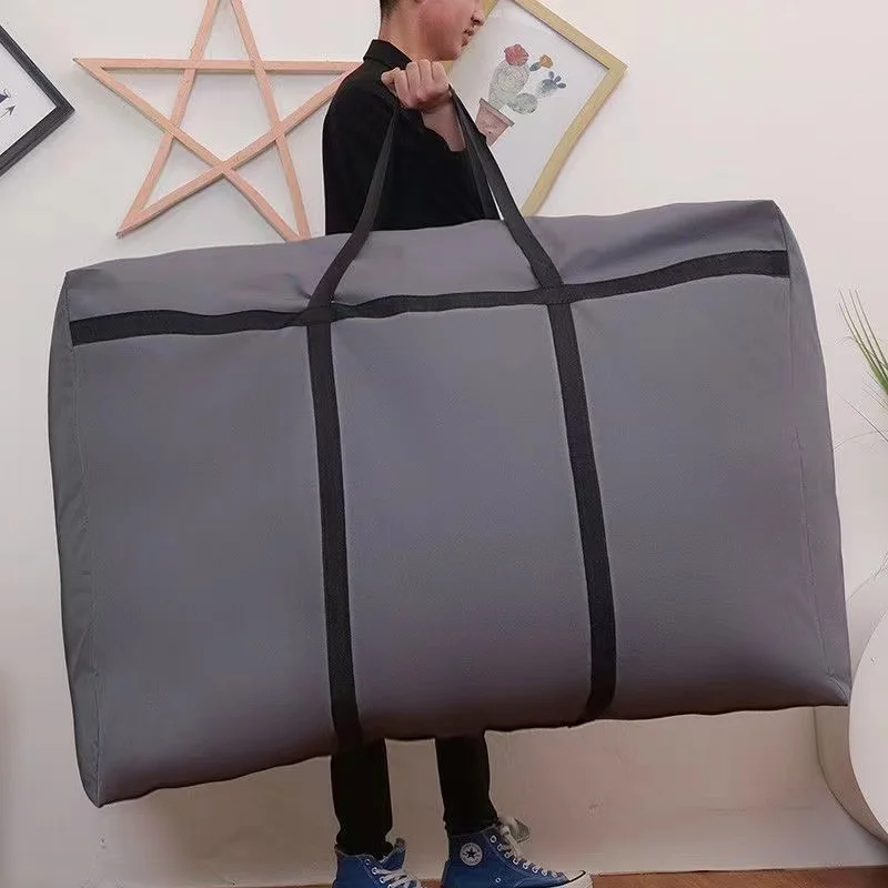 New Foldable Oxford Cloth Hand Luggage Bag for Men High Capacity Portable Travel Clothes Storage Bags Zipper Unisex Moving Bag storage bag,travel bags,clothes storage bags