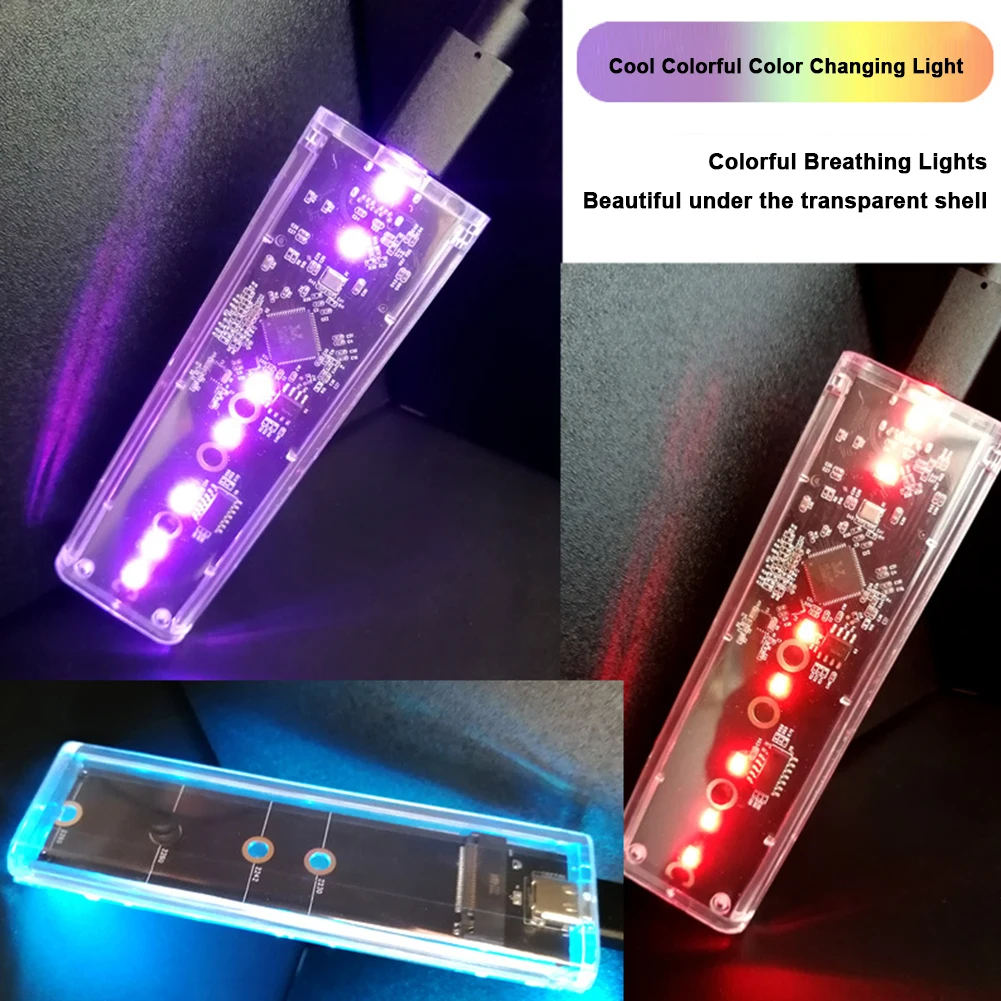 M.2 NVMe NGFF ޴  SSD ̽,   ϵ ũ ڽ, USB 3.1 C Ÿ M Ű B Ű, M.2 SSD 2230 2242 2260 2280