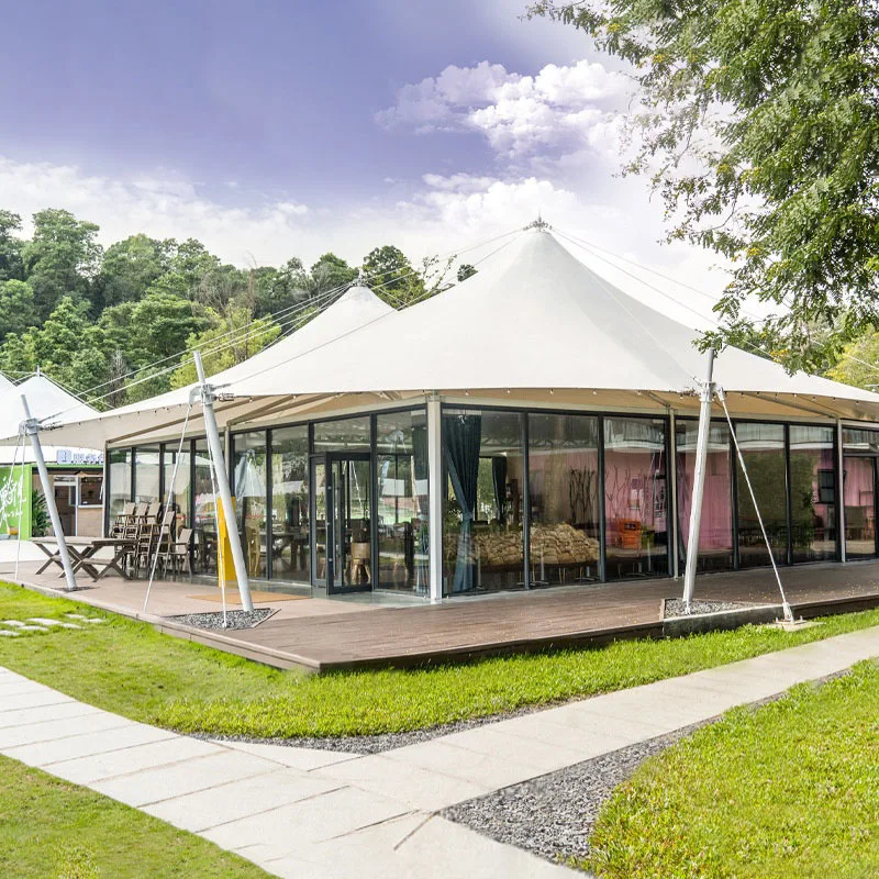 Camp Tent Manufacturer Membrane Structure High-End Vacation Outdoor Accommodation Hotel Tent
