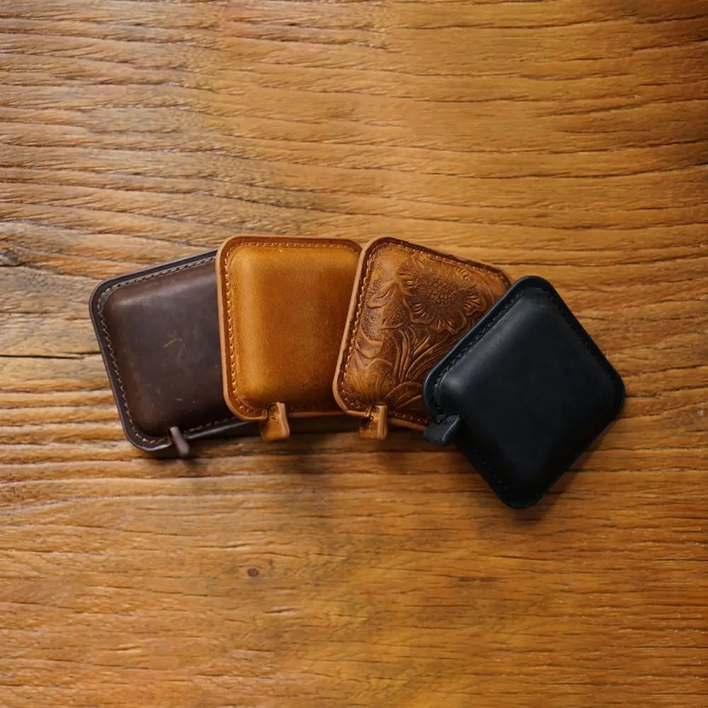 Handmade Roll Tape Measure Soft Vintage Portable Sewing Tools Retractable Genuine Leather Pull Ruler tape measure measuring tape measuring ruler Women