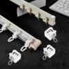 12 Pcs Curtain Track Closure Ceiling Mount System Accessories Mounted Tracks Stainless Steel Rails for Curtains 3