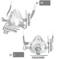 Full face CPAP mask - F20 replacement kit - reusable CPAP supplies - including headgear and full face mask pad 2