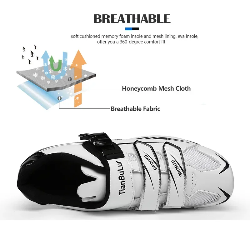 Professional New MTB Cycling Shoes with Cleats Men Road Bike Sneakers Racing Women Bicycle Flat Cleat Mountain SPD Footwear