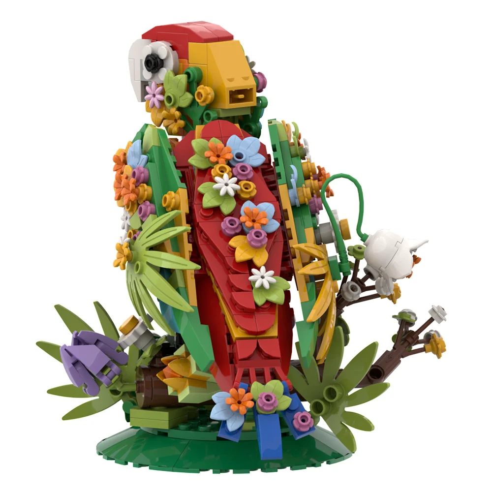 Moc Blumen Brid Modell Baustein Set DIY kreative Tier Ornamente dekorative zusammen gebaute Ziegel Spielzeug Kinder Geburtstags geschenk – Detail 7