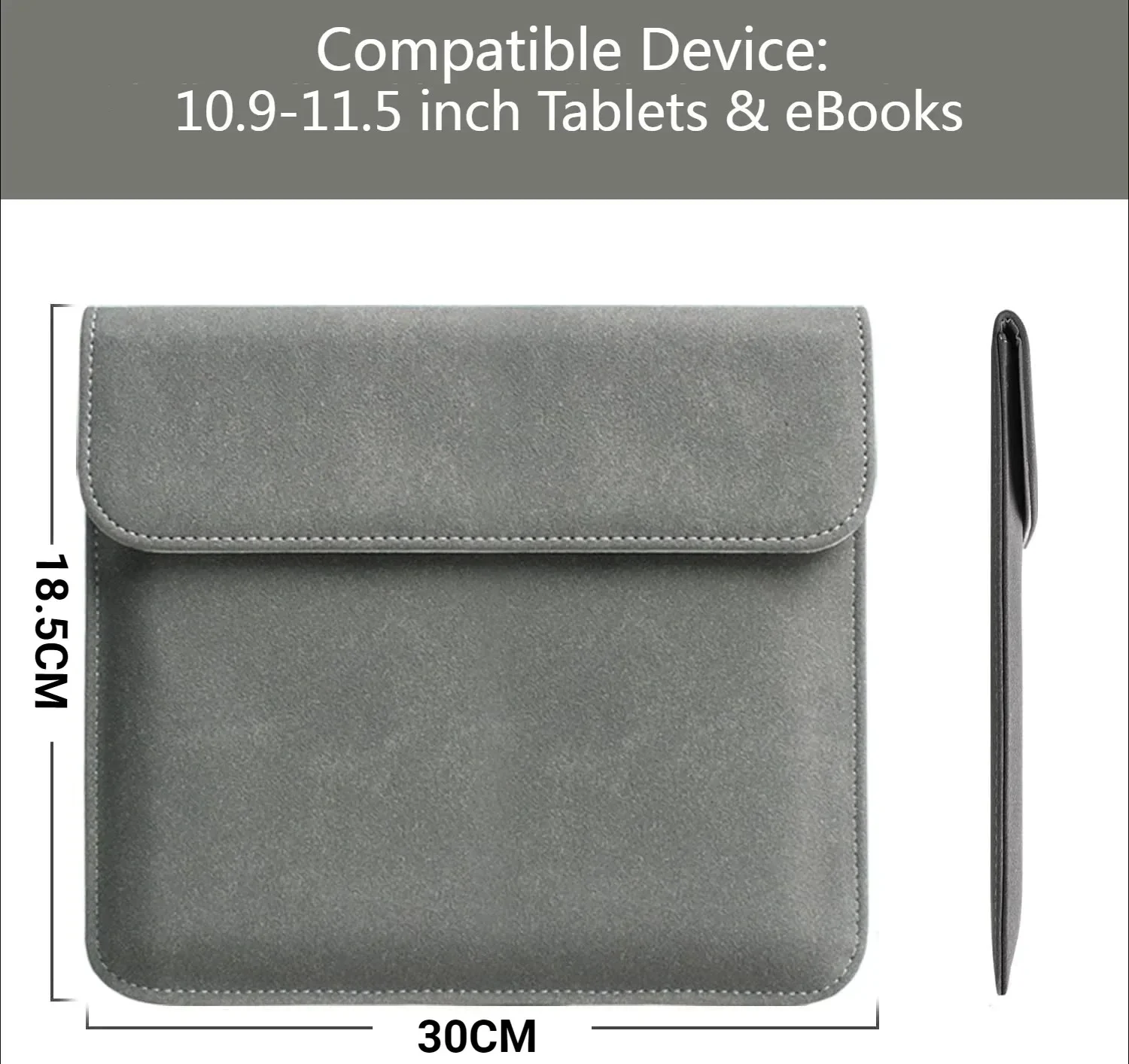 Slim Shockproof Tablet Sleeve - Protective Storage Pouch Case