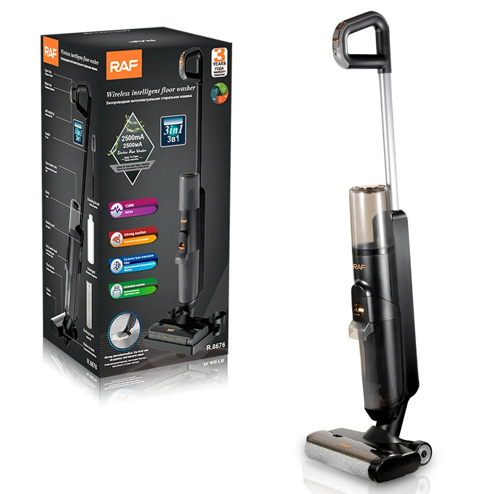 RAF Intelligent Suction Mop Cleaning Machine Drying Disinfection Cleaning Machine Large Capacity Wet and Dry Use Cleaner Steam 5