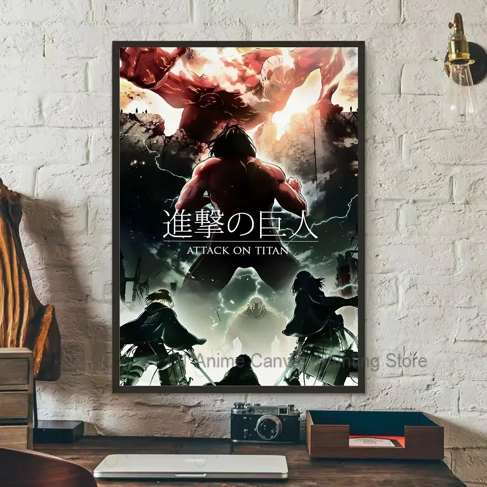 Attack on Titan Canvas Art Poster - Coffee House Bar Room Wall Decor