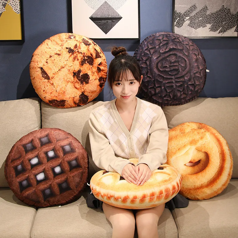 Kawaii Donut Bread Soft Seat Cushion