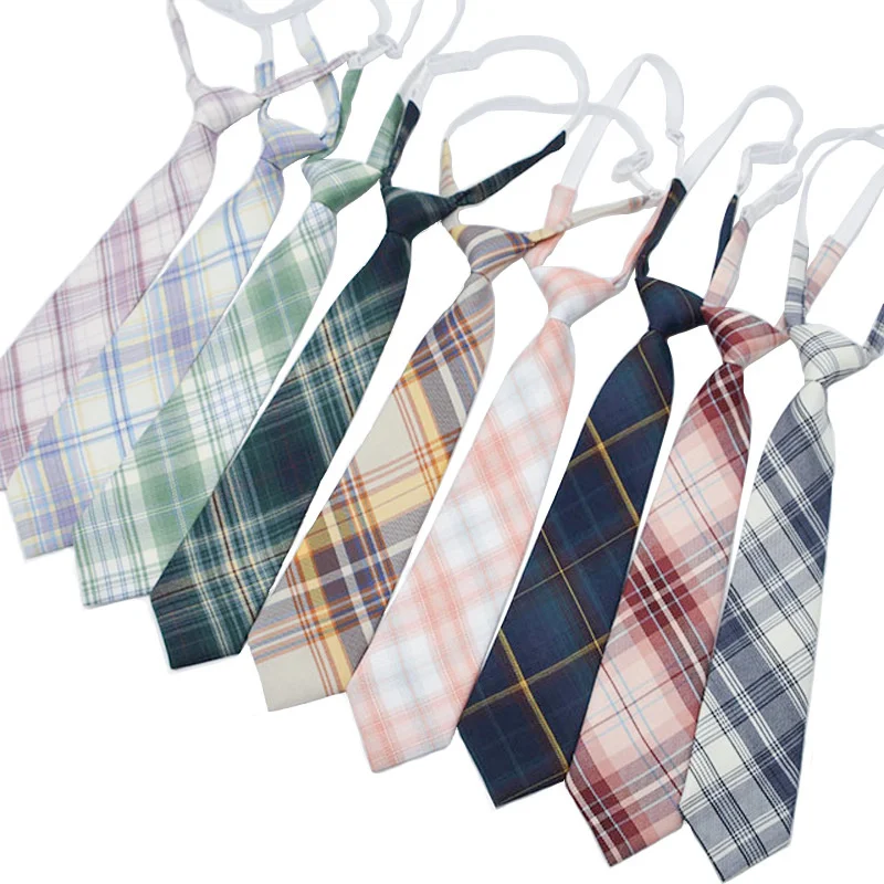 Woven Necktie Cotton Uniform School College Neckwear 7CM