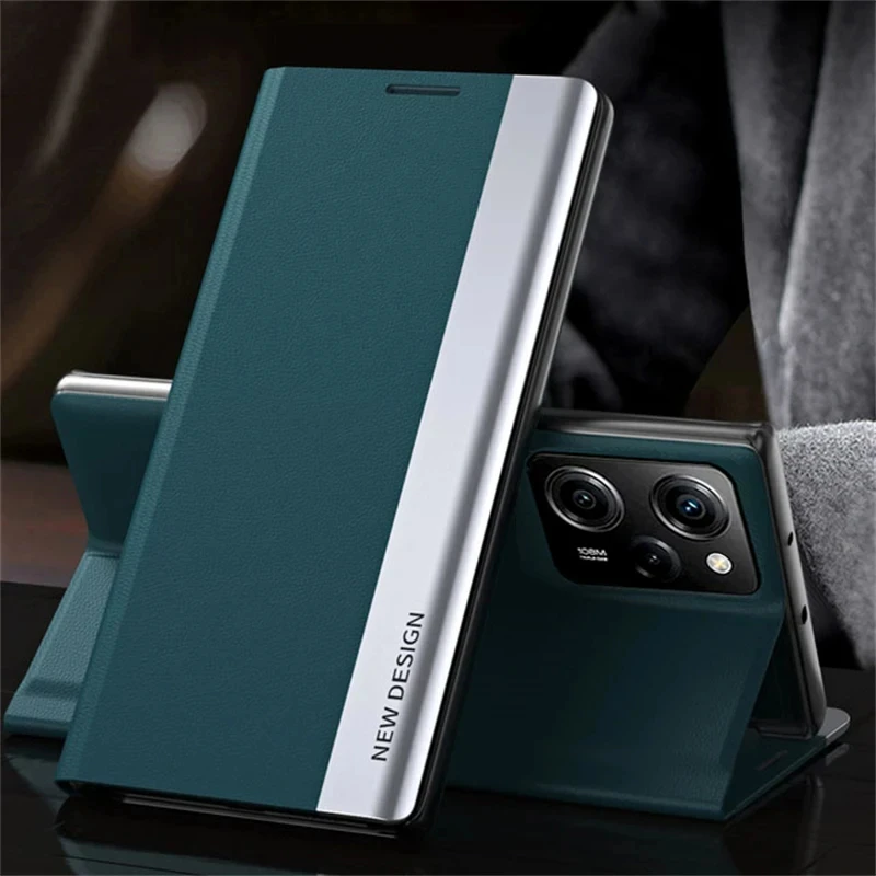 Leather Flip Phone Case with Stand